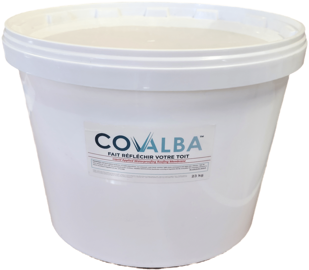 Peinture blanche pour membrane d'étanchéité EPDM